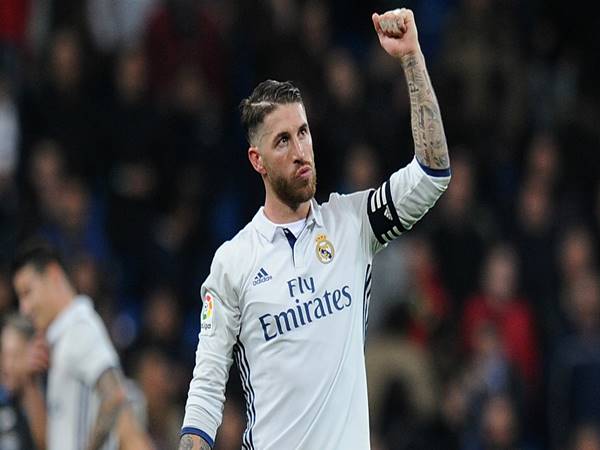 Sergio Ramos trong màu áo Real Madrid